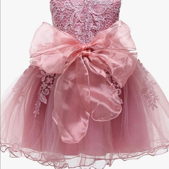 LZH Baby Girl Ivory Tulle & Lace Formal Party Dress - Size 24 months - Picture 13 of 16